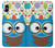 S2521 Cute Nerd Owl Cartoon Hülle Schutzhülle Taschen für iPhone X, iPhone XS