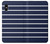 S2767 Navy White Striped Hülle Schutzhülle Taschen für iPhone X, iPhone XS