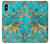 S2906 Aqua Turquoise Stone Hülle Schutzhülle Taschen für iPhone X, iPhone XS