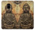 S0344 Buddha Rock Carving Hülle Schutzhülle Taschen für Samsung Galaxy A8 (2018)