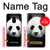 S1072 Panda Bear Hülle Schutzhülle Taschen für Samsung Galaxy A8 (2018)