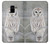 S1566 Snowy Owl White Owl Hülle Schutzhülle Taschen für Samsung Galaxy A8 (2018)