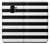 S1596 Black and White Striped Hülle Schutzhülle Taschen für Samsung Galaxy A8 (2018)