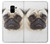 S1852 Pug Dog Hülle Schutzhülle Taschen für Samsung Galaxy A8 (2018)