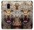 S1932 Blue Eyed Leopard Hülle Schutzhülle Taschen für Samsung Galaxy A8 (2018)