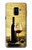 S2042 A Grape Vineyard Grapes Bottle Red Wine Hülle Schutzhülle Taschen für Samsung Galaxy A8 (2018)