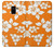 S2245 Hawaiian Hibiscus Orange Pattern Hülle Schutzhülle Taschen für Samsung Galaxy A8 (2018)