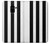 S2297 Black and White Vertical Stripes Hülle Schutzhülle Taschen für Samsung Galaxy A8 (2018)