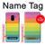 S2363 Rainbow Pattern Hülle Schutzhülle Taschen für Samsung Galaxy A8 (2018)