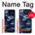 S2959 Navy Blue Camo Camouflage Hülle Schutzhülle Taschen für Samsung Galaxy A8 (2018)