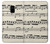 S3082 Music Sheet Hülle Schutzhülle Taschen für Samsung Galaxy A8 (2018)