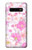 S3036 Pink Sweet Flower Flora Hülle Schutzhülle Taschen für Samsung Galaxy S10 Plus