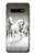 S0933 White Horses Hülle Schutzhülle Taschen für Samsung Galaxy S10