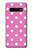S2358 Pink Polka Dots Hülle Schutzhülle Taschen für Samsung Galaxy S10