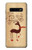 S3081 Wooden Raindeer Graphic Printed Hülle Schutzhülle Taschen für Samsung Galaxy S10