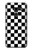 S1611 Black and White Check Chess Board Hülle Schutzhülle Taschen für LG G8 ThinQ