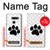 S2355 Paw Foot Print Hülle Schutzhülle Taschen für LG G8 ThinQ