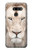S2399 White Lion Face Hülle Schutzhülle Taschen für LG G8 ThinQ