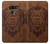 S2529 Leo Zodiac Tattoo Brown Graphic Print Hülle Schutzhülle Taschen für LG G8 ThinQ