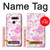 S3036 Pink Sweet Flower Flora Hülle Schutzhülle Taschen für LG G8 ThinQ