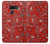 S3354 Red Classic Bandana Hülle Schutzhülle Taschen für LG G8 ThinQ