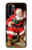 S1417 Santa Claus Merry Xmas Hülle Schutzhülle Taschen für Huawei P30 Pro