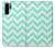 S1723 Mint Chevron Zigzag Hülle Schutzhülle Taschen für Huawei P30 Pro