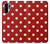 S2951 Red Polka Dots Hülle Schutzhülle Taschen für Huawei P30 Pro