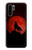 S2955 Wolf Howling Red Moon Hülle Schutzhülle Taschen für Huawei P30 Pro