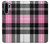S3091 Pink Plaid Pattern Hülle Schutzhülle Taschen für Huawei P30 Pro