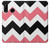 S1849 Pink Black Chevron Zigzag Hülle Schutzhülle Taschen für Huawei P30 lite
