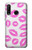 S2214 Pink Lips Kisses Hülle Schutzhülle Taschen für Huawei P30 lite
