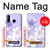 S2361 Purple White Flowers Hülle Schutzhülle Taschen für Huawei P30 lite