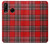 S2374 Tartan Red Pattern Hülle Schutzhülle Taschen für Huawei P30 lite