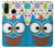 S2521 Cute Nerd Owl Cartoon Hülle Schutzhülle Taschen für Huawei P30 lite
