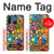 S3281 Colorful Hippie Flowers Pattern Hülle Schutzhülle Taschen für Huawei P30 lite
