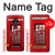 S0058 British Red Telephone Box Hülle Schutzhülle Taschen für Motorola Moto G7 Play