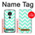 S1723 Mint Chevron Zigzag Hülle Schutzhülle Taschen für Motorola Moto G7 Play