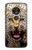 S1932 Blue Eyed Leopard Hülle Schutzhülle Taschen für Motorola Moto G7 Play