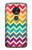 S2362 Rainbow Colorful Shavron Zig Zag Pattern Hülle Schutzhülle Taschen für Motorola Moto G7 Play