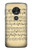 S2504 Vintage Music Sheet Hülle Schutzhülle Taschen für Motorola Moto G7 Play