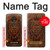 S2529 Leo Zodiac Tattoo Brown Graphic Print Hülle Schutzhülle Taschen für Motorola Moto G7 Play