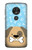 S2669 Cute Dog Paws Bones Cartoon Hülle Schutzhülle Taschen für Motorola Moto G7 Play