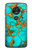 S2688 Aqua Copper Turquoise Gemstone Graphic Hülle Schutzhülle Taschen für Motorola Moto G7 Play