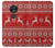 S2835 Christmas Reindeer Knitted Pattern Hülle Schutzhülle Taschen für Motorola Moto G7 Play