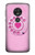 S2847 Pink Retro Rotary Phone Hülle Schutzhülle Taschen für Motorola Moto G7 Play