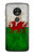 S2976 Wales Football Soccer Euro 2016 Flag Hülle Schutzhülle Taschen für Motorola Moto G7 Play