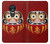 S3023 Japan Good Luck Daruma Doll Hülle Schutzhülle Taschen für Motorola Moto G7 Play
