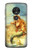S3184 Little Mermaid Painting Hülle Schutzhülle Taschen für Motorola Moto G7 Play