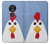 S3254 Chicken Cartoon Hülle Schutzhülle Taschen für Motorola Moto G7 Play